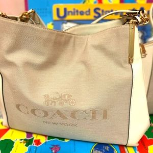 coach white bag shoulder  brand new